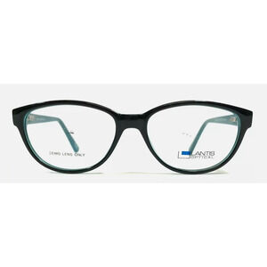 LANTIS OPTICAL L6017 BLACK/BLUE EYEGLASSES SUNGLASSES FRAME 52-16-135